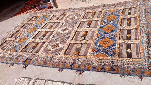 Tapis berbère - Kilim de Taznakht 3.15m x 1.97m  RARE!!