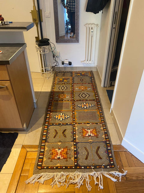 Tapis berbère - Kilim de Taznakht 2.10m x 0.79m