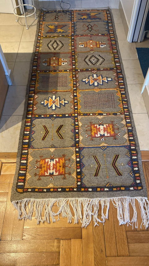 Tapis berbère - Kilim de Taznakht 2.10m x 0.79m
