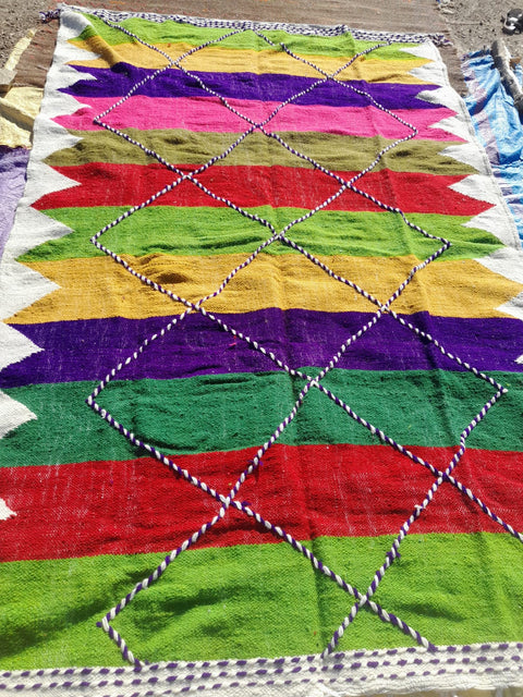 Tapis berbère - Kilim Zanafi 2.93 m x 1.85 m