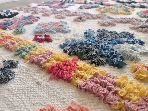 Tapis berbère - Boucherouite Nouveau 1.50m x 1.02m Design Azilal