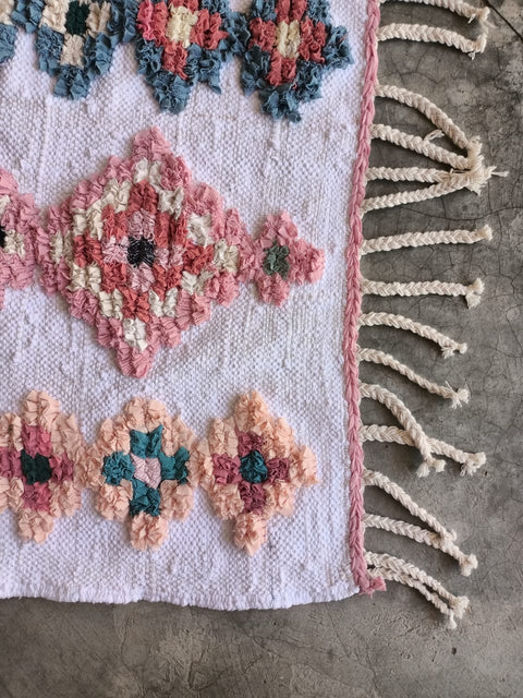 Tapis berbère - Boucherouite Nouveau 1.20m x 0.70m Design Azilal