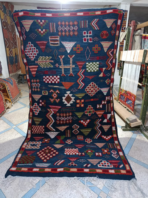 Tapis berbère - Kilim de Taznakht 2.64m x 1.44m