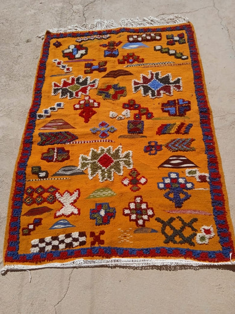 Tapis berbère - Kilim de Taznakht 1.54 m x 1.02 m