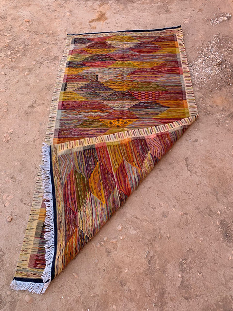Tapis berbère - Kilim de Taznakht 2.06m x 1.04m
