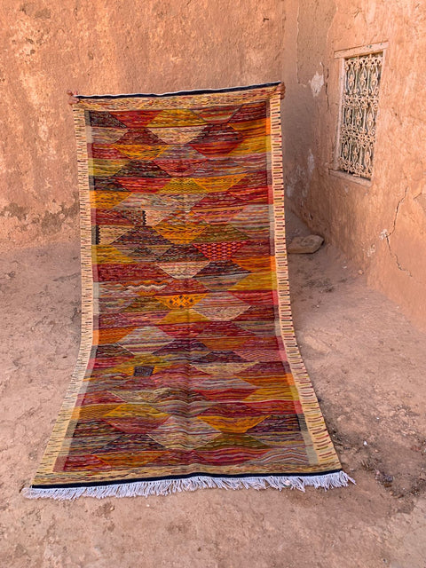 Tapis berbère - Kilim de Taznakht 2.06m x 1.04m