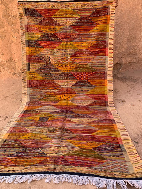 Tapis berbère - Kilim de Taznakht 2.06m x 1.04m