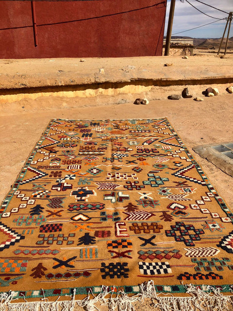 Tapis berbère - Kilim de Taznakht 3.42m x 2.03m