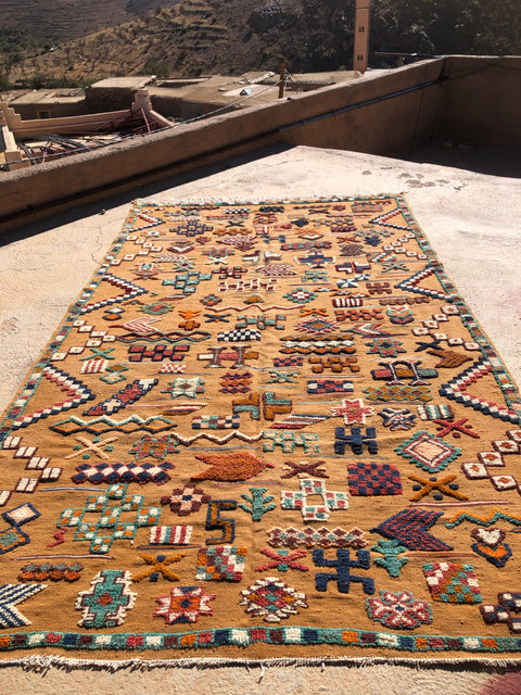 Tapis berbère - Kilim de Taznakht 3.42m x 2.03m