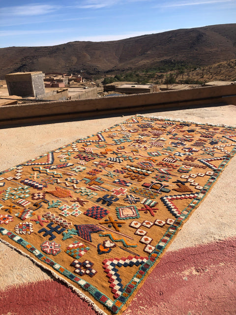 Tapis berbère - Kilim de Taznakht 3.42m x 2.03m
