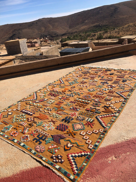 Tapis berbère - Kilim de Taznakht 3.42m x 2.03m
