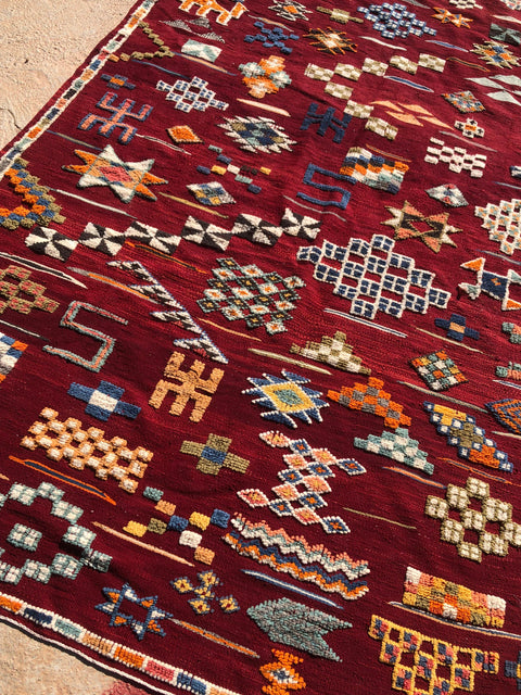 Tapis berbère - Kilim de Taznakht 2.90m x 1.92m