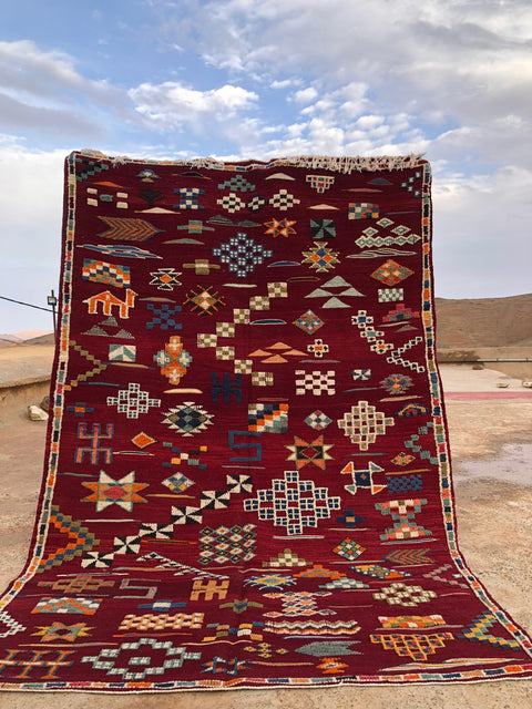 Tapis berbère - Kilim de Taznakht 2.90m x 1.92m