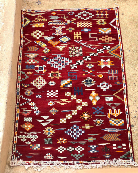 Tapis berbère - Kilim de Taznakht 2.90m x 1.92m