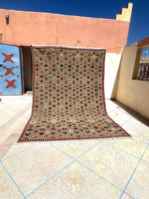 Tapis berbère - Kilim de Taznakht 3.06m x 2.08m