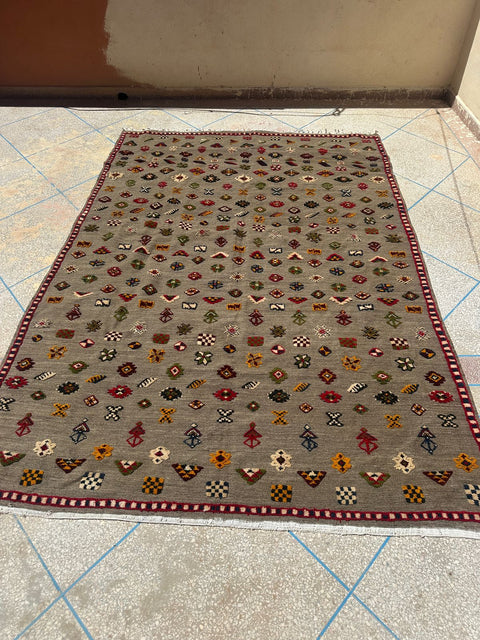 Tapis berbère - Kilim de Taznakht 3.06m x 2.08m