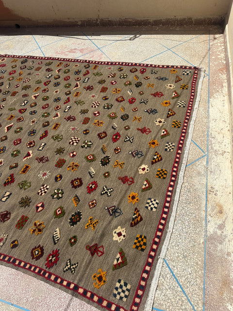 Tapis berbère - Kilim de Taznakht 3.06m x 2.08m