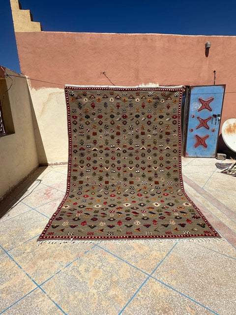 Tapis berbère - Kilim de Taznakht 3.06m x 2.08m