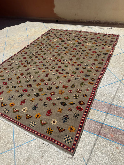 Tapis berbère - Kilim de Taznakht 3.06m x 2.08m