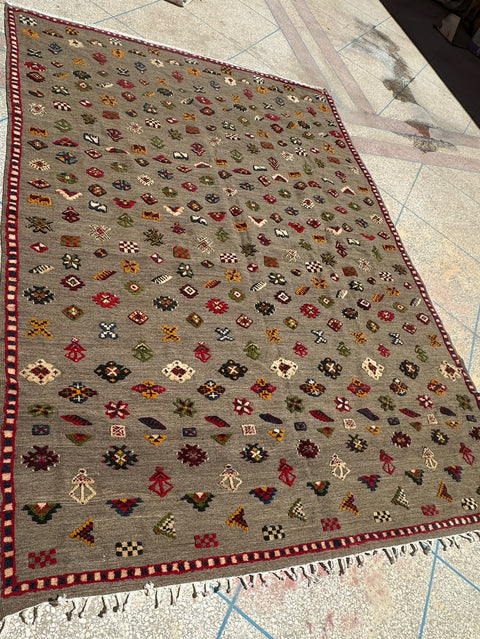 Tapis berbère - Kilim de Taznakht 3.06m x 2.08m
