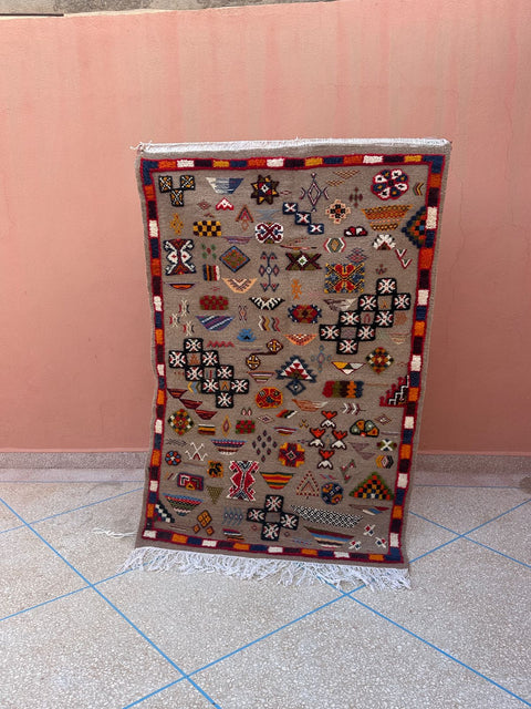 Tapis berbère - Kilim de Taznakht 1.65m x 1.07m