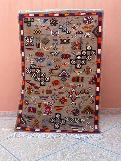 Tapis berbère - Kilim de Taznakht 1.65m x 1.07m