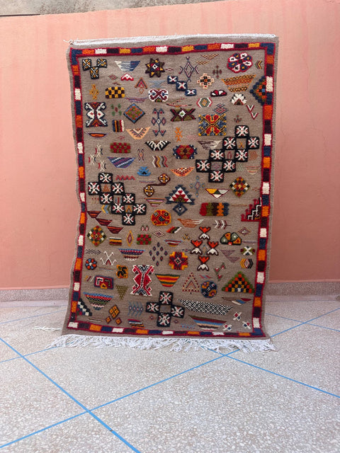 Tapis berbère - Kilim de Taznakht 1.65m x 1.07m