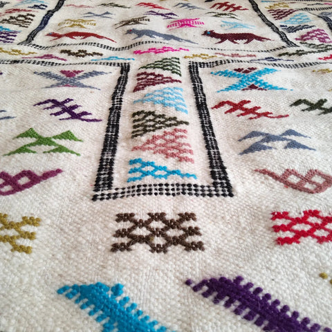 Tapis berbère - Kilim de Taznakht 2.46m x 1.49m