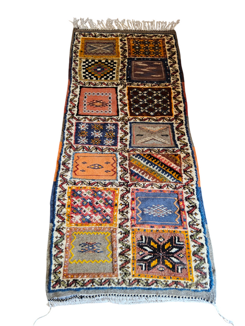 Berber carpet - Kilim of Taznakht 1.66mx 0.71m