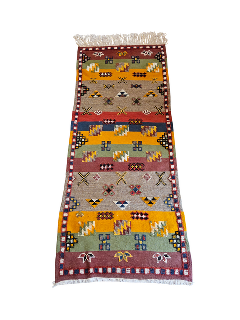 Tapis berbère - Kilim de Taznakht 1.55m x 0.65m