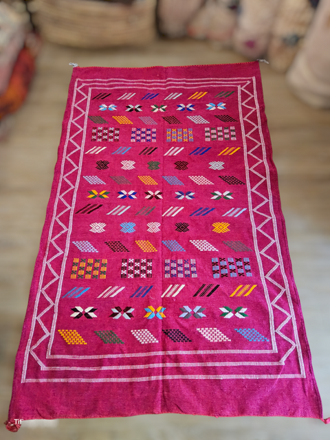 Tapis berbère - Kilim de Taznakht velours 1.99m x 1.20m