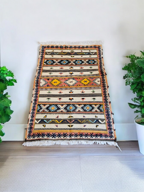 Tapis berbère - Kilim de Taznakht 1.48m x 1.03m