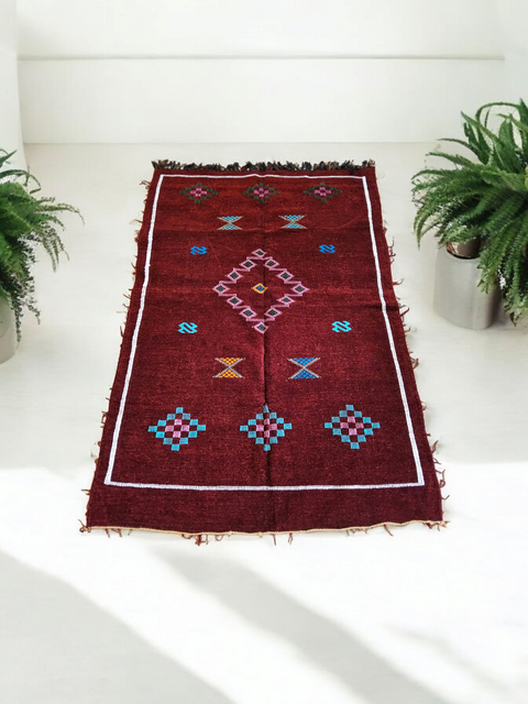 Tapis berbère - Kilim de Taznakht velours 1.41m x 0.97m