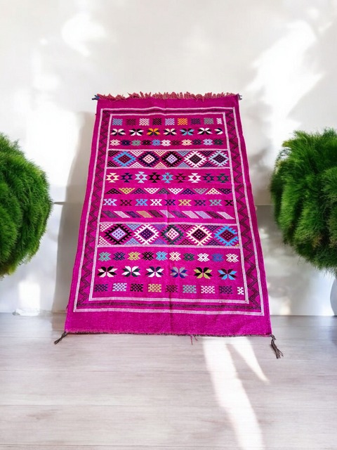 Tapis berbère - Kilim de Taznakht velours 1.52m x 0.99m
