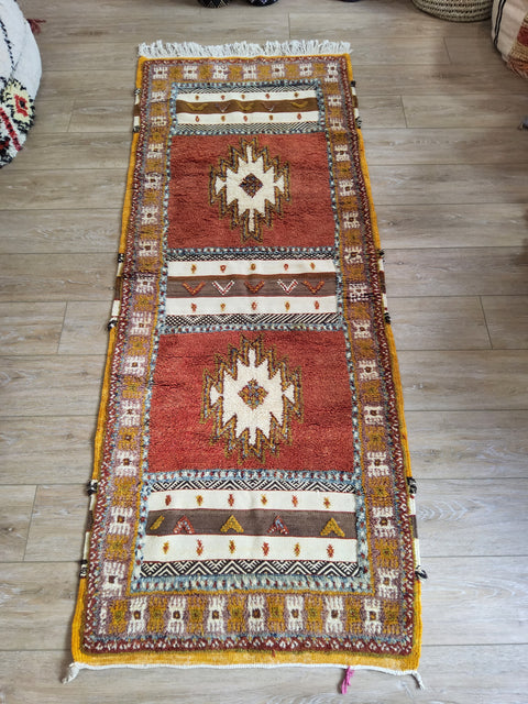 Tapis berbère - Kilim de Taznakht 2.08m x 0.80m