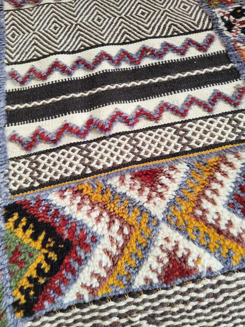 Tapis berbère - Kilim de Taznakht 2.23m x 0.62m