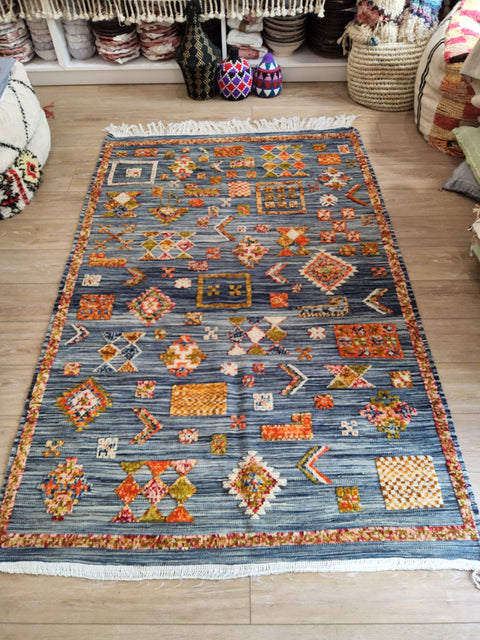 Tapis berbère - Kilim de Taznakht 1.98m x 1.28m