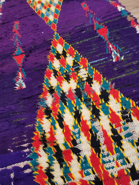 Tapis berbère - Boucherouite 2.90m x 0.87m