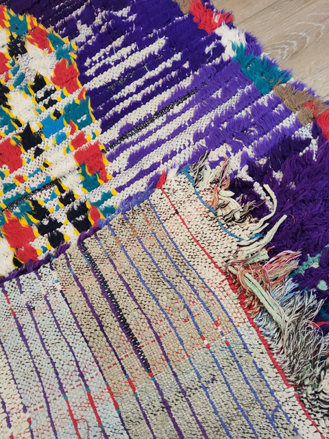 Tapis berbère - Boucherouite 2.90m x 0.87m