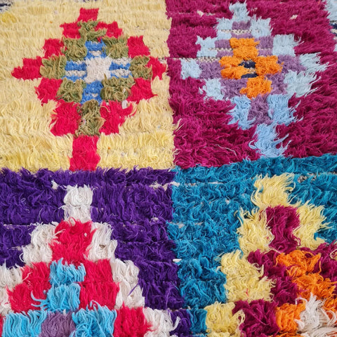 Tapis berbère - Boucherouite 2.70m x 0,73m